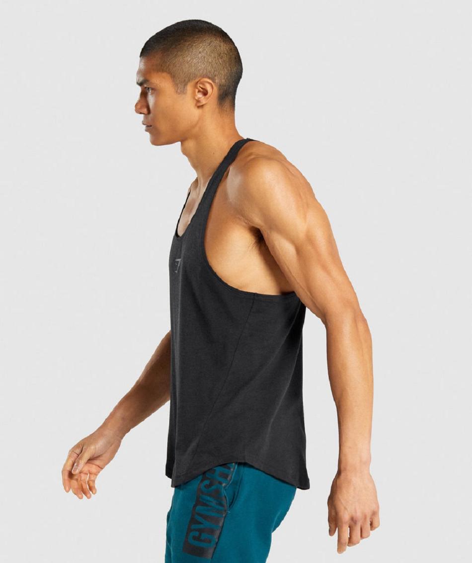 Gymshark Bold Muške Stringers Crne | HR 2567ILH